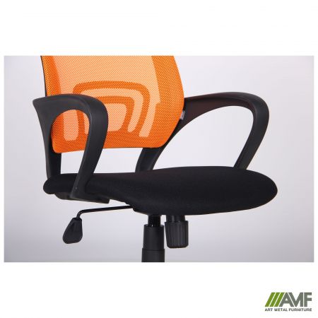 Фото  - Кресло Веб сиденье Сетка черная/спинка Сетка оранжевая