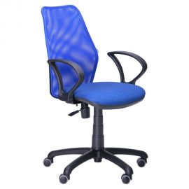 Крісло Oxi / АМФ-4 сидіння Квадро-20 / спинка Сітка синя 