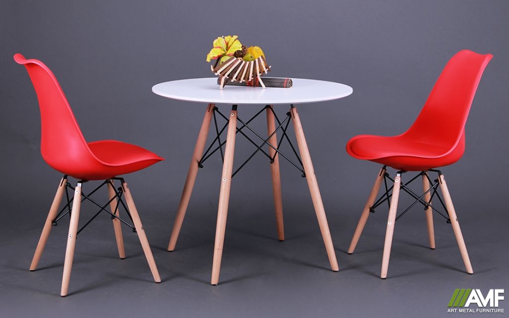 Обеденный комплект Helis + стулья Aster Wood Red