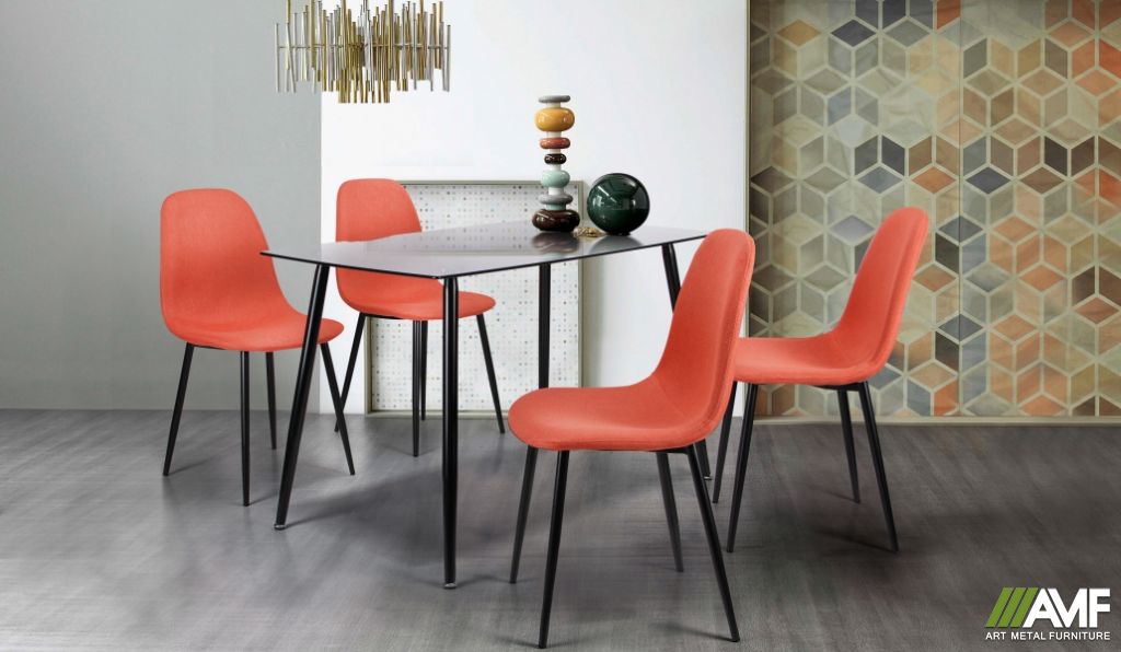 Кухонный комплект стол Умберто + стулья Лучия Оранжевый