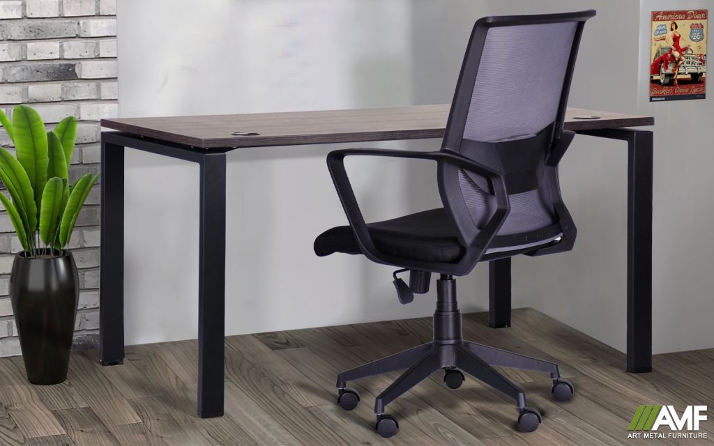 Домашній кабінет стіл Сигма Sig-102 + крісло Tin Nova Black