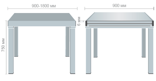 Характеристики Стол Афон База сливочный/Стекло сливочный