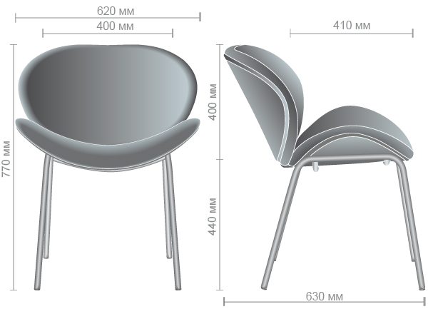 Характеристики Стул Alphabet E gold/pink