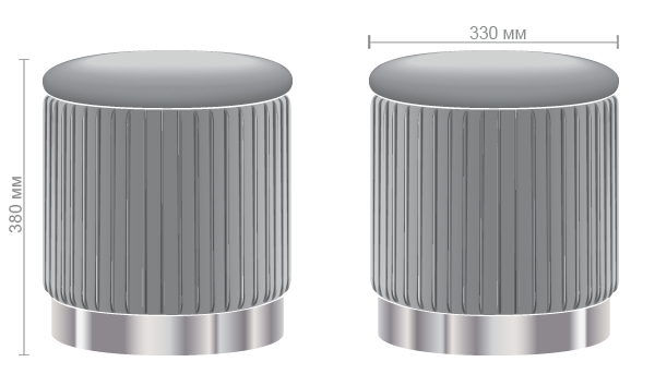 Характеристики Пуф Little Monte Green / Golden Chrom