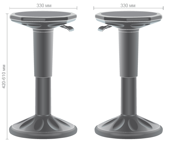 Характеристики Стул Lift White, черный