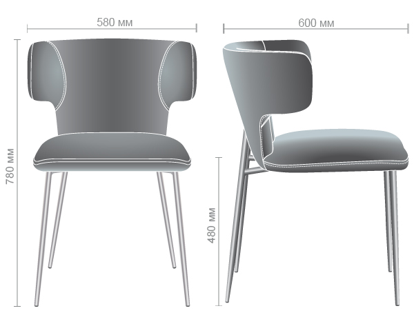 Характеристики Кресло Alphabet L black/shadow