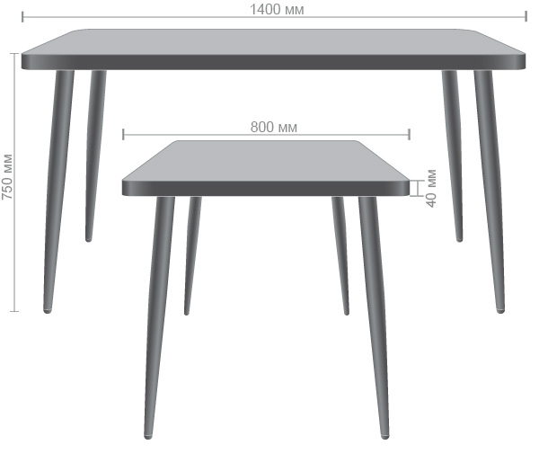 Характеристики Стол обеденный Athens black