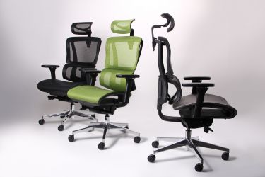 Кресло Agile Black Alum Green - интерьер - фото 4